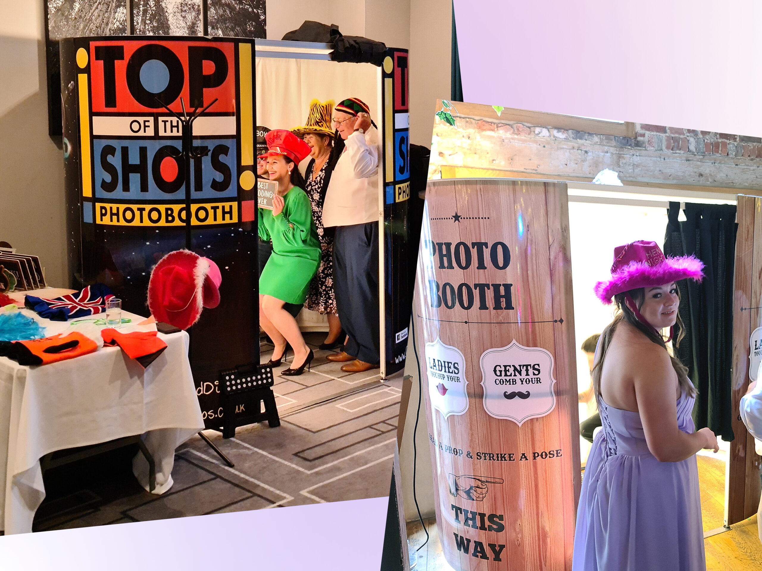 Oxford Discos - Top of the Shots Photo Booth and Rustic Wooden