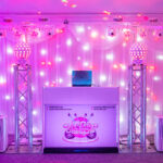 White Disco Set Up by Oxford Discos in Oxfordshire